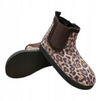 OBEX TERRA OUTDOOR BOTKI SKÓRZANE OCIEPLANE KOZAKI SZTYBLETY PANTERKA