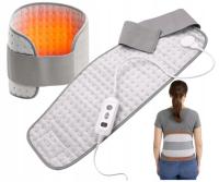 PAS LĘDŹWIOWY NA KRĘGOSŁUP ELEKTRYCZNY ROZGRZEWAJĄCY 9 POZIOMÓW GRZANIA