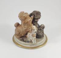 Figurka Porcelanowa - PIES PSY - CAPODIMONTE
