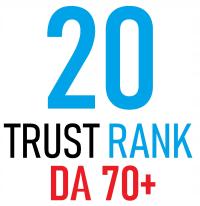 20 ссылок - SEO SEO-Trust Rank DA70