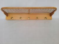 wieszak 70 retro vintage naścienny PRL rattan