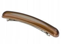 Spinka Francuska Oryginalna Brązowa Klamra do Włosów Automat Trwała