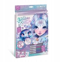 Szkicownik A4 dla dzieci ZESTAW naklejki + pisaki Nebulous Stars Iceana 7+