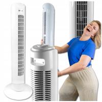 Wentylator kolumnowy Deluxe Wentylator KOLUMNOWY 80cm Wiatrak OSCYLACJE biały