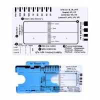 Linijka EKG 7 kroków z osłoną Protect Profesjonalna wysoka precyzja Przenośna