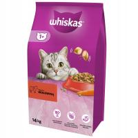 WHISKAS сухой корм для кошек с говядиной 14 кг