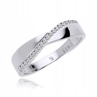 925 серебряное обручальное кольцо с кубическим цирконием