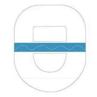 Plastry zabezpieczające OmniPod przezroczyste z paskiem Eros Dash