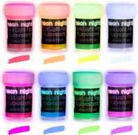 Акриловые неоновые люминесцентные краски светятся в темноте 8x20ml