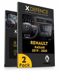 2в1 навигационное защитное стекло для RENAULT KADJAR 2019-2020