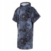 Poncho Mystic Velours AOP Blue / Black