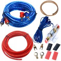 НАБОР ТОЛСТЫХ КАБЕЛЕЙ ДЛЯ АВТОМОБИЛЬНОГО УСИЛИТЕЛЯ САБВУФЕРА 1500 ВТ