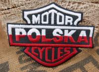 Motor Cycles Polska Poland Naszywka Flaga