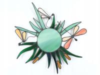 Miseczka witrażowa / Świecznik WAŻKI POMARAŃCZOWE I