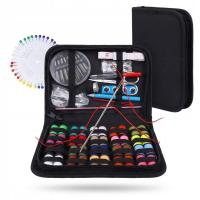 ZESTAW DO SZYCIA kompletny przybornik krawiecki na podróż 128 el nici