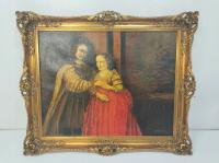 КРАСИВАЯ КАРТИНА В ДЕРЕВЯННОЙ РАМЕ