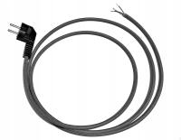 PRZYŁĄCZE 3X0,75 3 METRY W OPLOCIE STALOWYM Z WTYCZKĄ KATOWĄ 2,9M