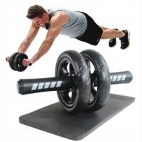 KÓŁKO DO ĆWICZEŃ BRZUCHA AB WHEEL ROLLER Z MATĄ POD KOLANA METEORA