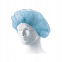 Czepek ochronny typu beret z gumką niejałowy 1 sztuka