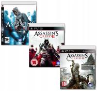 TRYLOGIA Assassin's Creed I II III PS3