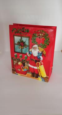 Torebka prezentowa świąteczna. mała (mix 4 wzorów)