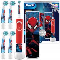 Szczoteczka Elektryczna Dla Dzieci Oral-B Vitality Kids Spiderman Końcówki