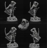 Scibor 28FM0758 RPG Figurka Archer / Ranger 28mm [Resin] 24H