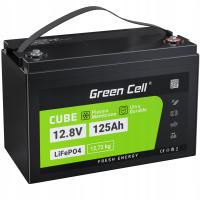 Батарея лития 12.8 в 125ах БМС клетки Лифепо4 зеленая для дома на колесах солнечной печи