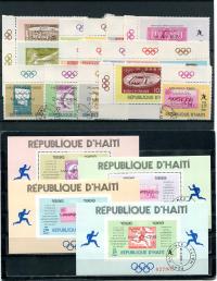 A49709)Olimpiada 1968: Haiti 1028 - 1043 + Bl 35 - 38 kasowany