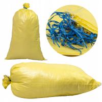 NOWE WORKI WOREK 25KG NA GRUZ WĘGIEL PIASEK KAMIEŃ MOCNE Z ZACIAGIEM 50szt.