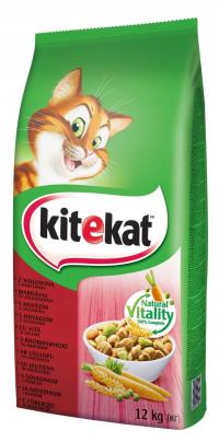 Kitekat sucha karma wołowina 12KG