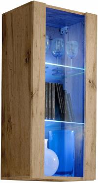 Witryna Wisząca LED Wotan Pionowa Półki