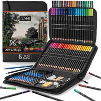 Профессиональный набор из 96 цветных карандашей для рисования эскизов