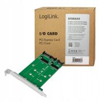 Adapter LogiLink PC0086 2x SATA na 2x M.2 SATA SS