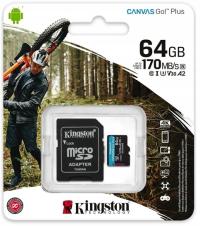 Kingston Karta microSD 64GB Go Plus 170/70 MB/s