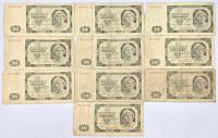 50 złotych 1948, zestaw banknotów – 9 szt