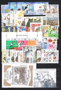 Rocznik znaczków kasowanych 2002: 47 znaczków i 5 bloków