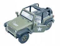 Jeep Wrangler Rubicon, Army - Wojskowy, Welly, Resoraki, die cast, 1:43