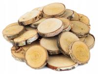 Деревянные ломтики деревянные диски 8-10 см - 50 шт