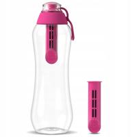 Бутылка фильтра воды Дафи 0.7 л розовая 2 фильтра