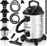 ПРОМЫШЛЕННЫЙ ПЫЛЕСОС BAGLESS МОКРЫЙ СУХОЙ ЗОЛА ГИПС КЕРЧ ТИТАН 3800W