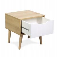 KLUPŚ SOFIE STOLIK SZAFKA NOCNA DLA DZIECKA DO POKOJU DZIECIĘCEGO BIAŁE BUK