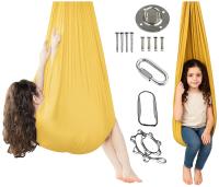 HAMAK SENSORYCZNY DZIECI HUŚTAWKA TERAPEUTYCZNA AKROBATYCZNA CHUSTA PREMIUM