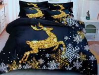 Pościel świąteczna 140x200 cm 4 Częściowa z prześcieradłem wzór 23