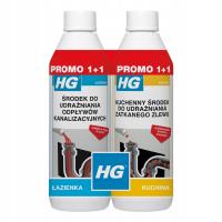 HG udrażniacz 1+1 Gratis środek do udrażniania rur odpływów kanalizacyjnych