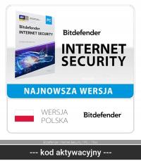 Bitdefender Internet Security 2024 1 PC / 1 год новая лицензия RU