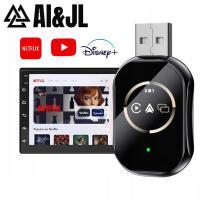 AI&JL 3w1 Netflix bezprzewodowy adapter Android CarPlay YouTube filmy