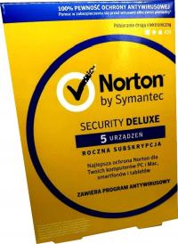 NORTON SECURITY DELUXE RU 5 устройств 12 месяцев BOX