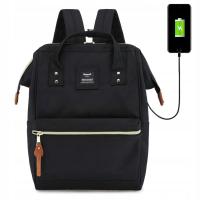 WRO женский школьный рюкзак Himawari 9001 USB черный