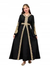 SHEIN DZIEWCZĘCA TUNIKA BURKA CZARNA MAXI 152-158 ŁYG